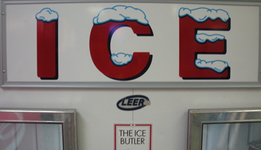 We have 40lb, 16lb, & 8 lb of ice